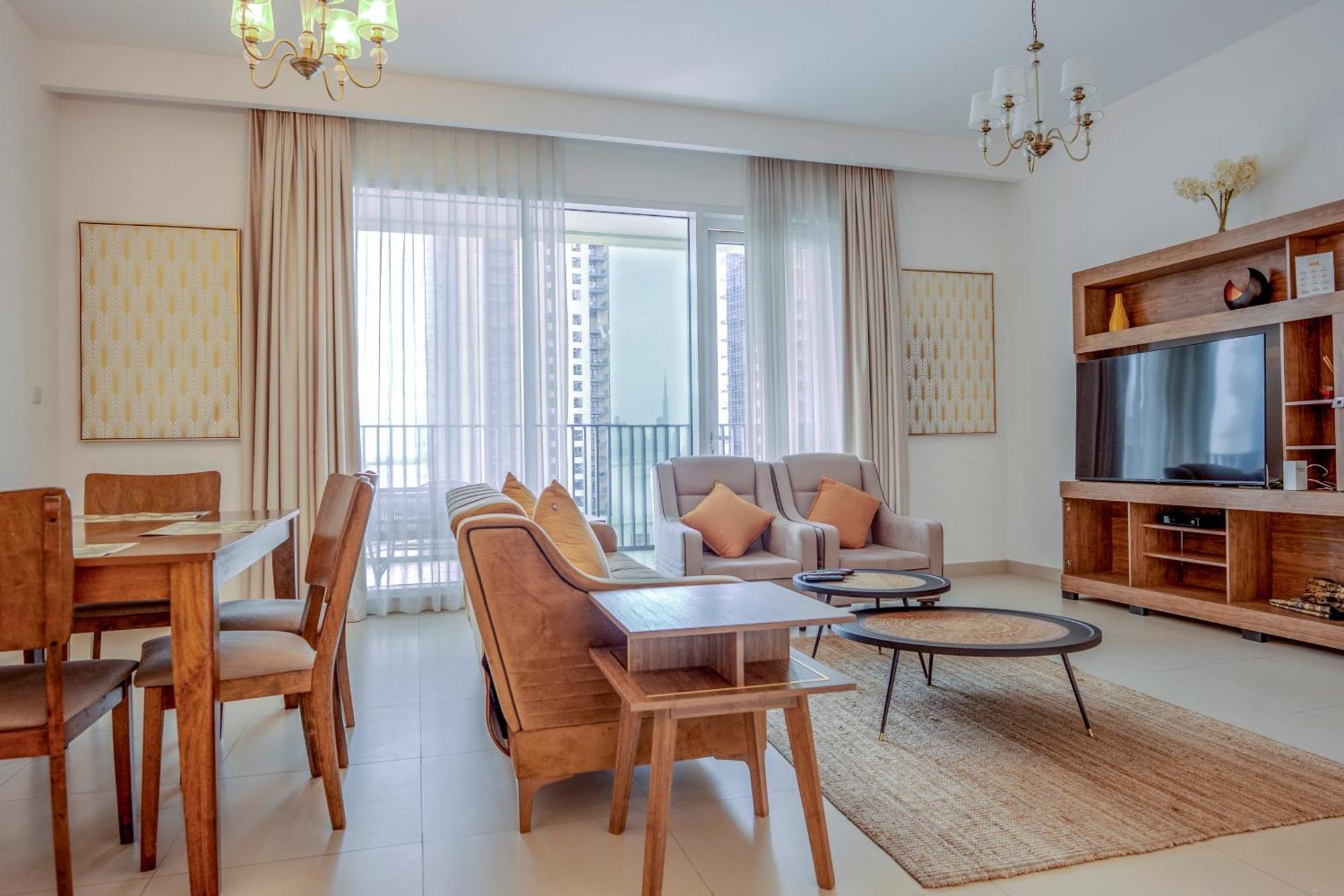 ドバイ 3Br Haven With Burj Views By Magnoliasvhrアパートホテル エクステリア 写真
